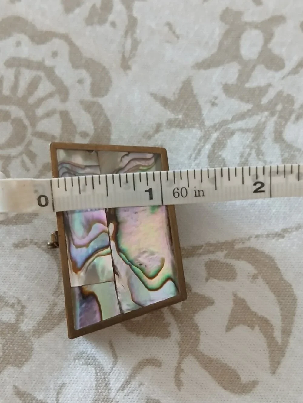 Beautiful Small Vintage Abalone Jewel Box (see measurements)